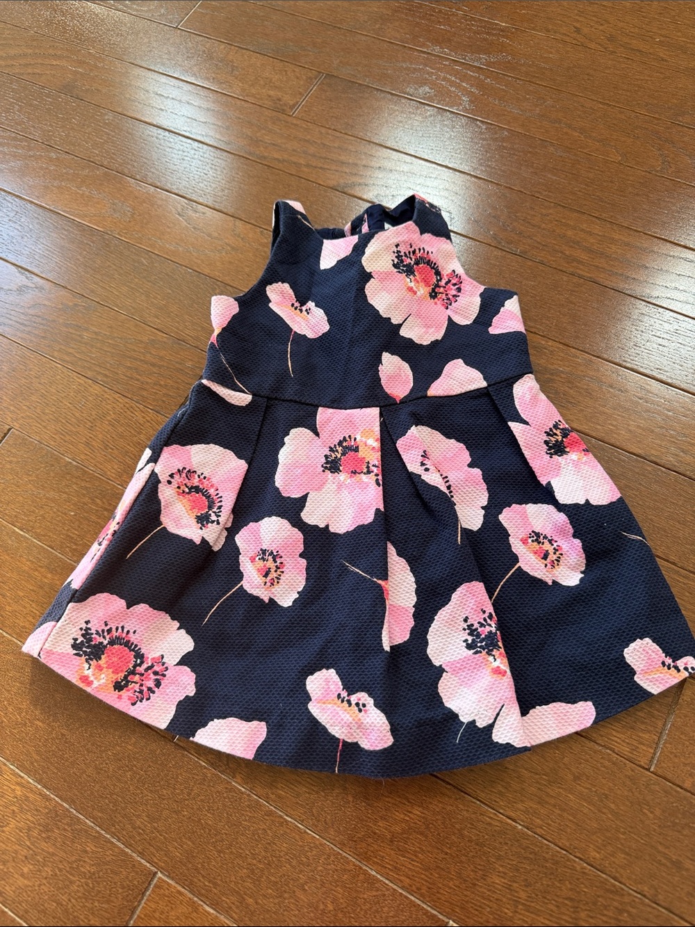 Janie and Jack Navy Floral Pink Party Dress